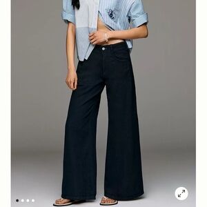 The Adi Mid-Rise Clean-Hem Flare Pants by Pilcro